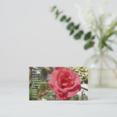 Rosa im Garten von Oma Visitenkarte (Stehend Vorderseite)