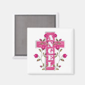 Rosa im Gedächtnisgelmagnet Magnet (Vorderseite/Rückseite)