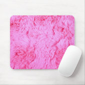 Rosa Imitat-Pelz Mousepad (Mit Mouse)