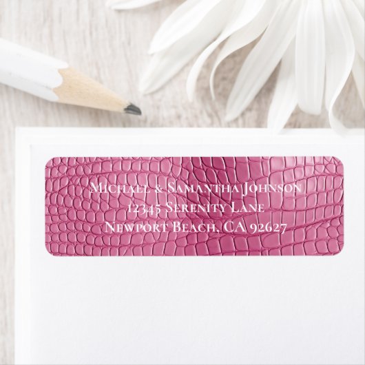 Rosa Imitate Alligator Animal Wedding Brautparty (Insitu)