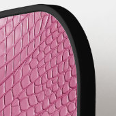 Rosa Imitate Alligator Tier Pickleball Schläger (Linke Seite)