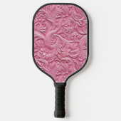 Rosa Imitate Alligator Tier Pickleball Schläger (Rückseite)