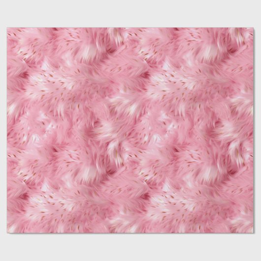 Rosa Imitate Fur Geschenkpapier (Flach)