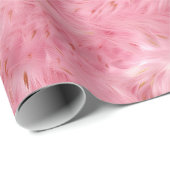Rosa Imitate Fur Geschenkpapier (Rolleneckpunkt)