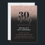Rosa Imitate Glitzer 30 & Kokett 30. Geburtstag Einladung<br><div class="desc">Kann vollständig an Ihre Bedürfnisse angepasst werden. © Gorjo Designs. Made for you via Zazzle Plattform. // Sie suchen passende Artikel? Andere Schreibwaren aus dem Set, die im Bereich "Sammlungen" meines Ladens erhältlich sind. // Benötigen Sie Hilfe bei der Anpassung Ihres Designs? Andere Ideen got? Kontaktieren Sie mich (Zoe) direkt....</div>