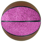 Rosa Imitate Glitzer Basketball (Vorderseite)