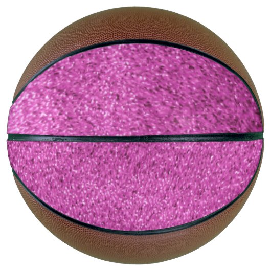 Rosa Imitate Glitzer Basketball (Vorderseite)