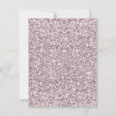 Rosa Imitate Glitzer Flamingo Liebe Bridesmaid Car Einladung (Rückseite)