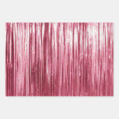 Rosa Imitate Glitzer & Glam Geschenkpapier Set (Vorderseite 2)