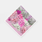 Rosa Imitate Glitzer Hochzeitspapier Napkins Serviette (Ecke)