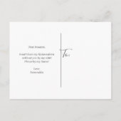 Rosa Imitate Glitzer Quinceanera Dama Vorschlag Einladungspostkarte (Rückseite)