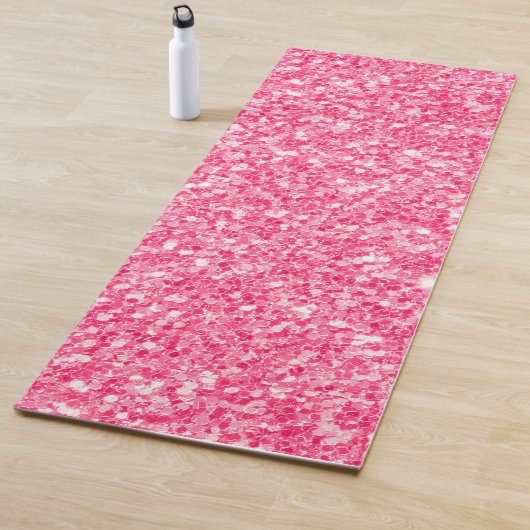 Rosa Imitate Glitzer Yogamatte (Beispiel)