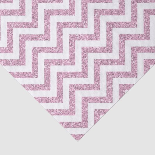 Rosa Imitate Glitzer Zickzack Seidenpapier (Detail)