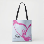 Rosa Imitate Glitzern Butterfly Tasche (Vorderseite)