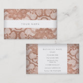 Rosa Imitate Gold Powder Lace Vip Visitenkarte (Vorne/Hinten)
