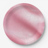 Rosa Imitate Leder Brautparty Pappteller (Vorderseite)