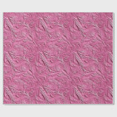 Rosa Imitate Leder Geschenkpapier (Flach)
