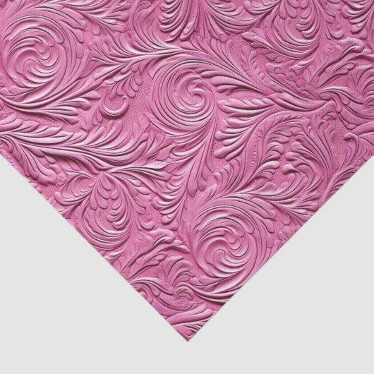 Rosa Imitate Leder Seidenpapier (Detail)