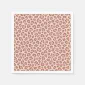 Rosa Imitate Leopard Skin Pattern Drucken Serviette (Vorderseite)