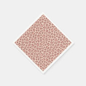 Rosa Imitate Leopard Skin Pattern Drucken Serviette (Ecke)