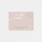 Rosa Imitate Rose Gold Klasse Schönheitssalon Post-it Klebezettel (Vorderseite)