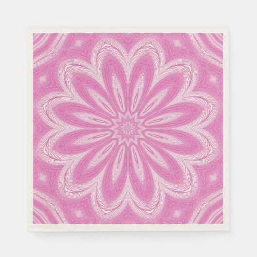 Rosa Imitate Tulle Blume Design Serviette (Vorderseite)