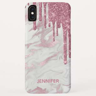 Rosa Imitats Glitzer Tropfen iPhone 6.5 Fall Case-Mate iPhone Hülle