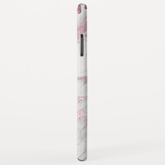 Rosa Imitats Glitzer Tropfen iPhone 6.5 Fall Case-Mate iPhone Hülle (Hinten/Rechts)