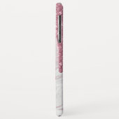 Rosa Imitats Glitzer Tropfen iPhone 6.5 Fall Case-Mate iPhone Hülle (Hinten/Links)