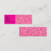 Rosa Impressionismus Mini Visitenkarte (Vorne/Hinten)