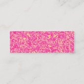 Rosa Impressionismus Mini Visitenkarte (Rückseite)