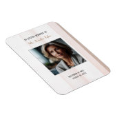 Rosa in der Liebe Erinnerung Elegantes Beerdigungs Magnet (Rechte Seite)