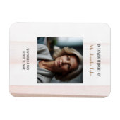 Rosa in der Liebe Erinnerung Elegantes Beerdigungs Magnet (Horizontal)