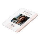 Rosa in der Liebe Erinnerung Elegantes Beerdigungs Magnet (Linke Seite)