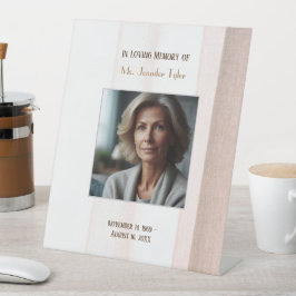 Rosa in der Liebe Erinnerung Elegantes Beerdigungs Sockelschild