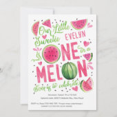 Rosa in einem Melon, Niedliches Wassermelone im So Einladung (Vorderseite)