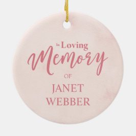Rosa in Love Memory for Loved Ones Keramik Ornament