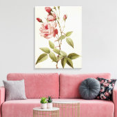 Rosa Indica Vulgaris, von 'Les Rose Leinwanddruck (Insitu (Wohnzimmer))