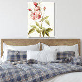 Rosa Indica Vulgaris, von 'Les Rose Leinwanddruck (Insitu (Schlafzimmer))