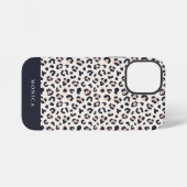 Rosa individuelle Name bei Tieren iPhone Hülle (Rückseite (Horizontal))