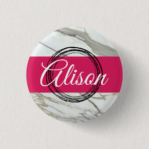 Rosa individuelle Name-Design-Schlüsselanhänger au Button