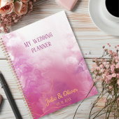 Rosa individuelle Name Hochzeit Planer