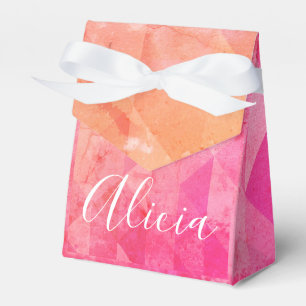 Rosa individuelle Name in Rosa  Geschenkschachtel