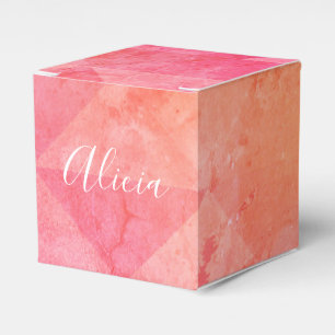 Rosa individuelle Name in Rosa Geschenkschachtel