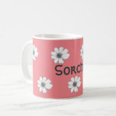 Rosa Individuelle Name Kaffeetasse (Vorderseite Links)