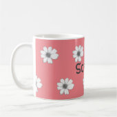 Rosa Individuelle Name Kaffeetasse (Links)
