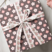 Rosa Individuelle Name Satinband