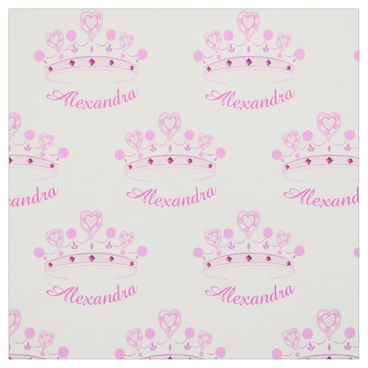 Rosa individueller Name Prinzessin-Crown Stoff (Muster)