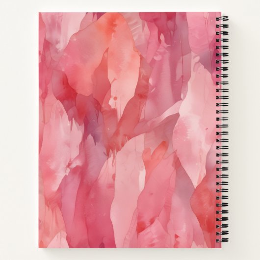 Rosa Intenso Notizblock (Rückseite)