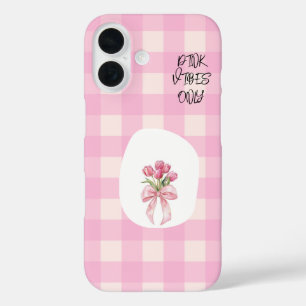 Rosa iPhone-Gehäuse iPhone 16 Hülle